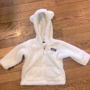 White Patagonia Baby zip up
